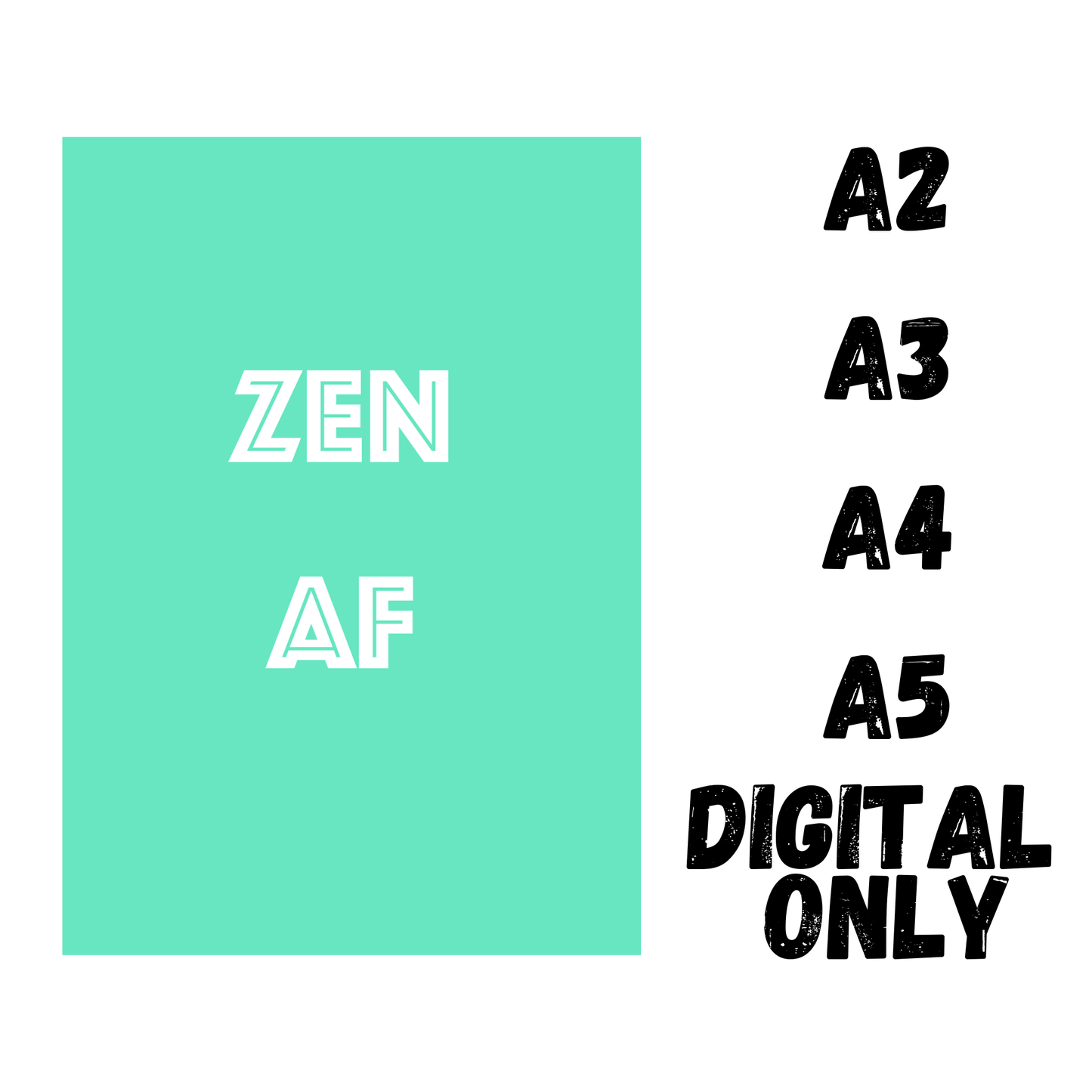 Zen AF – The Chillest Wall Art Ever