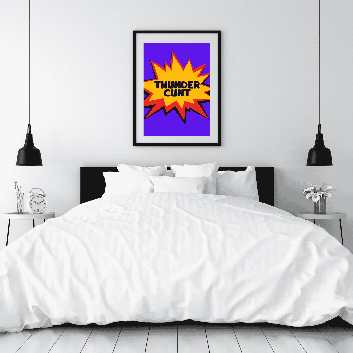 Thunderc*nt – Bold Superhero-Inspired Wall Art Print